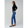 JEAN FAITH PUSH IN CROPPED SLIM AZUL SALSA JEANS