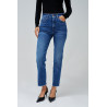 JEAN FAITH PUSH IN CROPPED SLIM AZUL SALSA JEANS